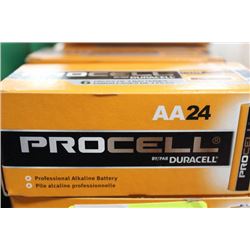 BOX OF 24 DURACELL 'AA' BATTERIES