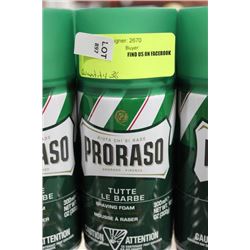 BOTTLE OF PRORASO SHAVING FOAM