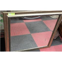 GOLD TONE FRAMED MIRROR