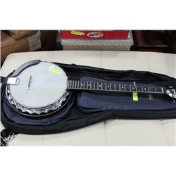 DEGAS BANJO 5 STRING BAG CASE W/ PICK-UPS