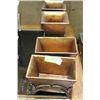 Image 1 : SET OF 4 BRONZE LOOK PLANTER BOXES