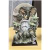 Image 1 : DECORATIVE ELEPHANT CLOCK 12" TALL