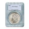 Image 1 : 1884 $1 Morgan Silver Dollar - PCGS MS63