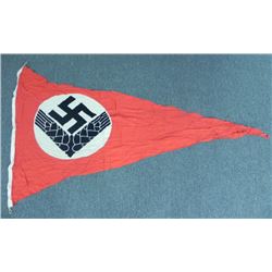 VERY RARE RAD/REICHSARBEITSDIENST TRIANGULAR HQ BANNER