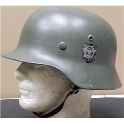 NAZI M40 DOUBLE DECAL COMBAT POLICE HELMET-M31 LINER