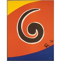 Alexander Calder : Sky Swirl Braniff Airlines Art Print