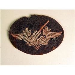 NAZI LUFTWAFFE FLAK ARTILLERY SLEEVE PATCH-ORIGINAL