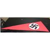 Image 4 : NAZI PENNANT-ORIGINAL-DOUBLE SIDED-54" LONG-22" WIDE