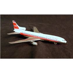 TWA DIECAST JET-LINTOY-LOCKHEED L1011 TTI-STAR-5.5"