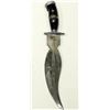 Image 3 : VINTAGE INDIAN GHURKA KNIFE & SCABBARD-HAND ETCHED BLAD