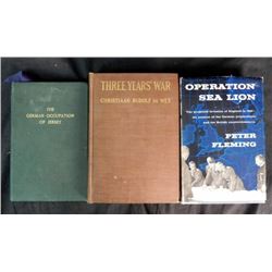 Lot of 3 WWII British Hardcover Books