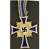 Image 2 : Nazi German WWII Gold Trim Mothers Cross with Ribbon