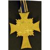 Image 3 : Nazi German WWII Gold Trim Mothers Cross with Ribbon