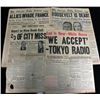 Image 4 : COLLECTION OF 15 WWII HEADLINE NEWSPAPERS & LOOK MAG