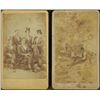 Image 1 : 2 Antique CDV Photographs Men in Top Hats, Outdoors