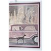 Image 5 : Original Painting Deco Mixed Media Woman Dog Limo Car