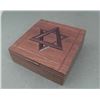 Image 1 : Judaic Wooden Music Box Jewelry Chest Vintage w/ Star