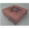 Image 2 : Judaic Wooden Music Box Jewelry Chest Vintage w/ Star