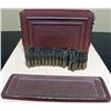 Image 1 : US WWII 30 CAL AMMUNITION CHEST W/FULL BANDOLIER