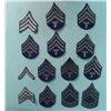 Image 1 : COLLECTION OF 14 U.S. ARMY CHEVRON PATCHES