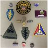 Image 1 : 15 PC MILITARY COLLECTION-WWII-CURRENT-PATCHES, DEVICES