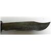 Image 3 : VINTAGE MEXICAN BOWIE KNIFE-DOUBLE ETCHED W/SCABBARD