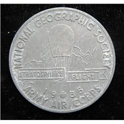 Historic 1935 National Geographic Medal - Army Air Corp