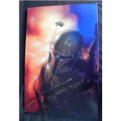 Boba Fett Star Wars Art Tsuneo Sanda Signed Print