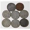 Image 2 : 1875-1910 Lot of 8 German Coins 10 & 2 Peening Deutches