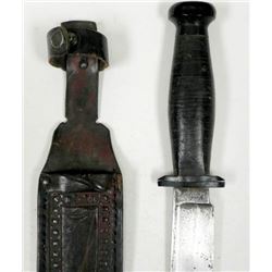 VINTAGE KINFOLKS FIXED BLADE DAGGER & SCABBARD