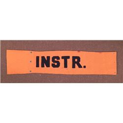 WWII U.S. ARMY INSTRUCTOR ARMBAND-17" LONG-SNAP ADJUST