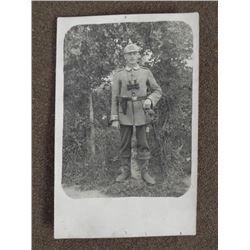 PHOTO OF GERMAN IMPERIAL SOLDIER -ORIGINAL -DATED 1915