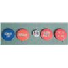 Image 1 : 5 FOREIGN BUTTONS-1 WITH SCANDINAVIAN FLAG-ASIAN