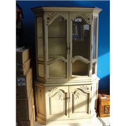 LIGHTED BUFFET AND HUTCH