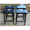 Image 1 : GROUP OF 4 WOODEN BAR STOOLS