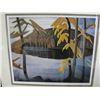 Image 2 : FRAMED LIMITED EDITION PRINT TITLED "NORTHERN LAKE" BY GROUP OF 7 ARTIST LAWREN HARRIS 105/950