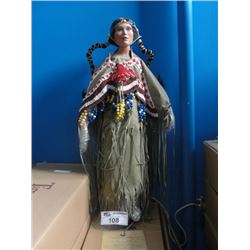 TIMELESS COLLECTION HAND CRAFTED AND FLAWLESSLY DETAILED LIMITED EDITION INDIAN DOLL BY NANCI COMES