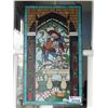 Image 2 : LEADED STAINED GLASS WINDOW PANEL