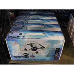 GROUP OF 5 UFO QUAD COPTERS