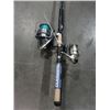 Image 2 : 2 SPINCAST FISHING RODS; CLIPSO BEACH COMBER WITH DIAWA SPINNING REEL AND SHIMMANO SPINNING ROD