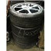 Image 1 : SET OF 4 TOYO 205/50R17 MUD AND SNOW TIRES WITH CORE RACING 8 BOLT RIMS