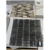 Image 2 : PALLET OF STAINLESS STEEL AND MARBLE MOSAICS APPROX 690SQF