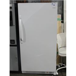 FRIGIDAIRE WHITE UPRIGHT FREEZER - NOT WORKING * FOR PARTS OR REPAIR