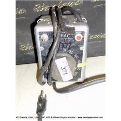 VARIAC W5MT3 AUTOTRANSFORMER