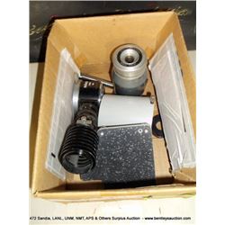 BOX: MISCELLANEOUS CAMERA  ACCESSORIES, 3+ (print sequence:) 64322