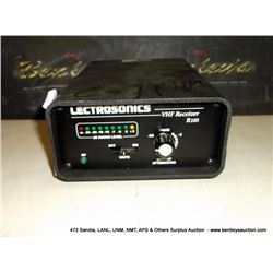 LECTROSONICS R185 VHF RECEIVER (print sequence:) NO #