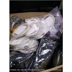 BOX: MISCELLANEOUS FIBER OPTIC WIRE, 10+ (print sequence:) 64334