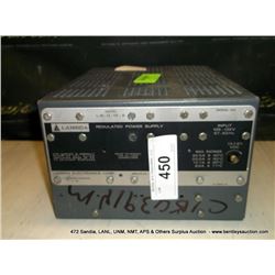 LAMBDA LW-D15-A REGULATED POWER SUPPLY (print sequence:) 64391