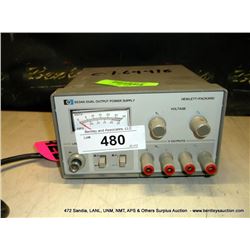 HP 6234A DUAL OUTPUT POWER SUPPLY (print sequence:) 64418