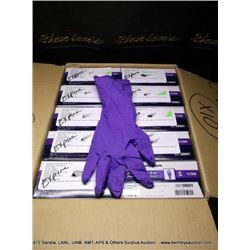BOX: PURPLE NITRILE POWER FREE EXAM GLOVES 10X MONEY (print sequence:) E-092